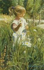 水粉大师Steve Hanks 015-PickingDaisies